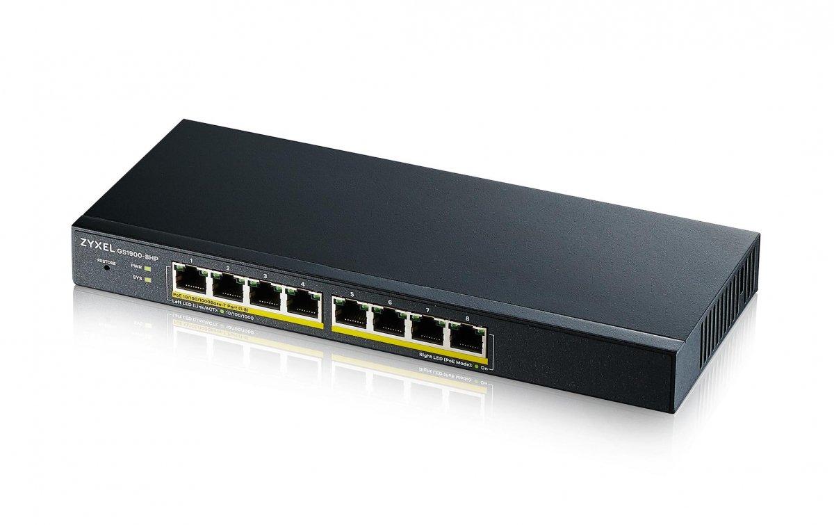 ZyXEL  Zyxel PoE+ Switch GS1900-8HP V3 8 Port 