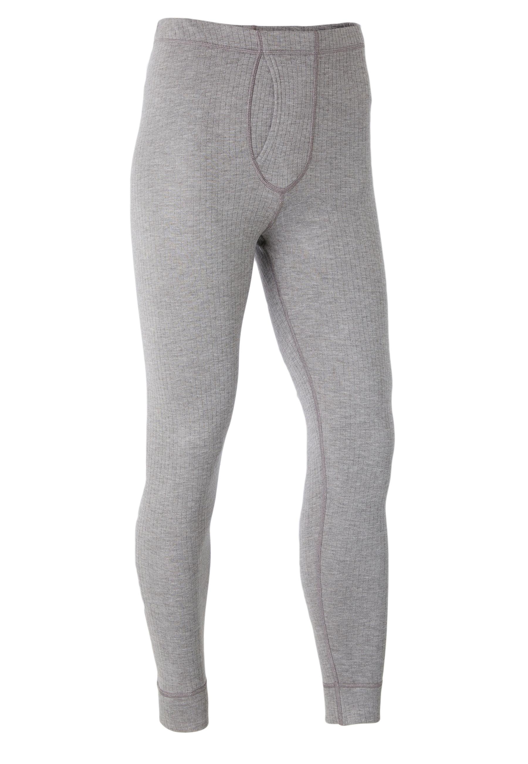 Image of Lange Unterhose Mit Eingriff. Unisex Grau M