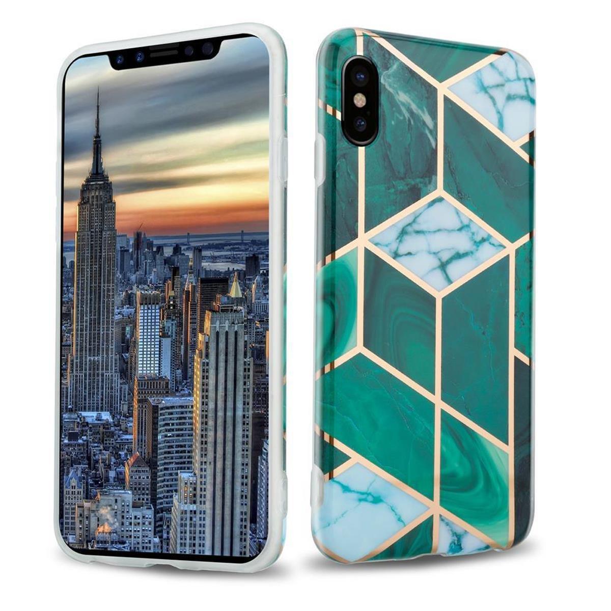 Image of Hülle für Apple iPhone X XS aus TPU Silikon mit Muster Mosaik