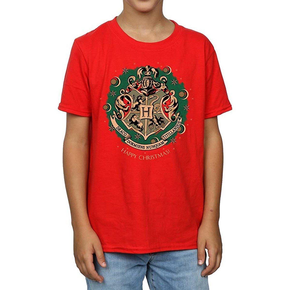 Image of Tshirt Weihnachtliches Design Jungen Rot Bunt 128