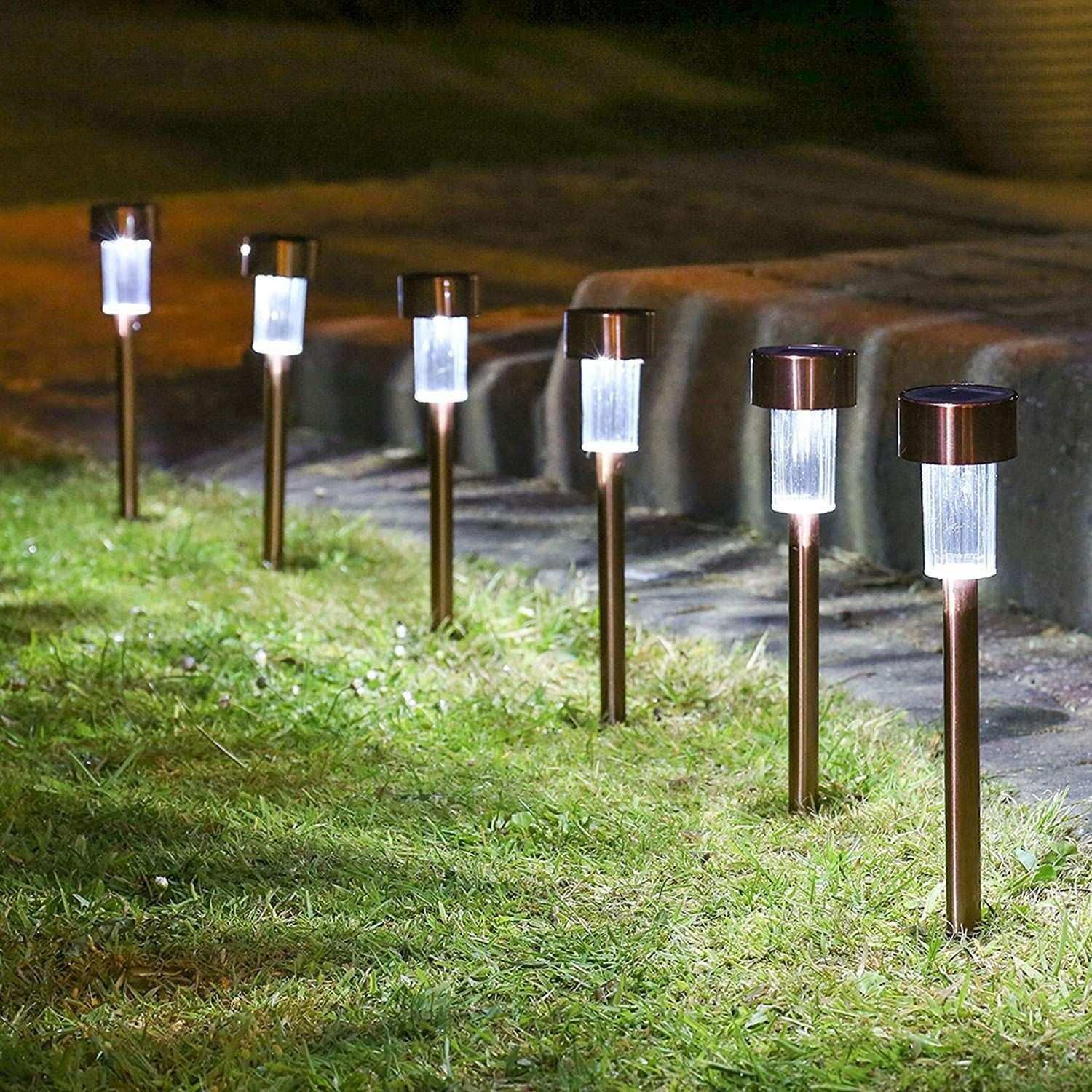 eStore 4x Lampes de jardin à énergie solaire - LED  