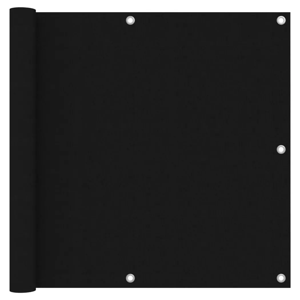 Paravento Da Balcone Nero 90x300 Cm In Tessuto Oxford - Vidaxl