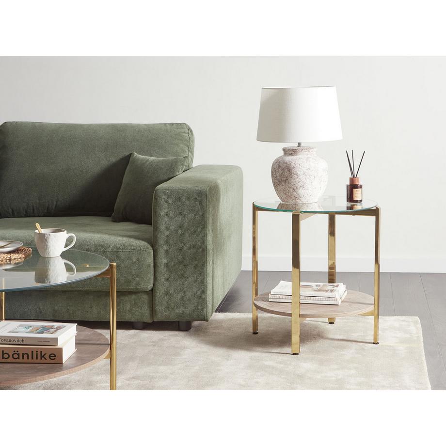 Beliani Table d'appoint en Métal Moderne LOVELL  