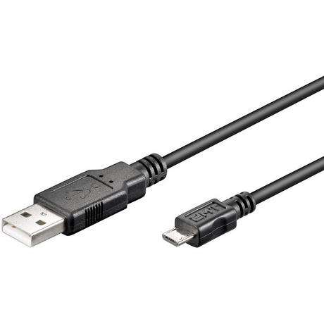 Microconnect  USB AMicro USB B 5P 1.8m USB Kabel 1,8 m USB 2.0 Micro-USB B Schwarz 