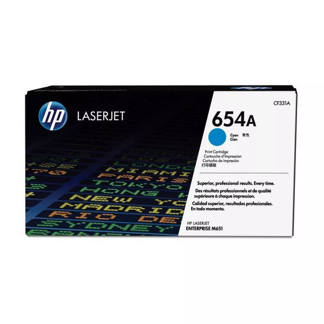 Hewlett-Packard – HP Toner-Modul 654A cyan CF331A CLJ Enterprise M651 15’000 S., One Size