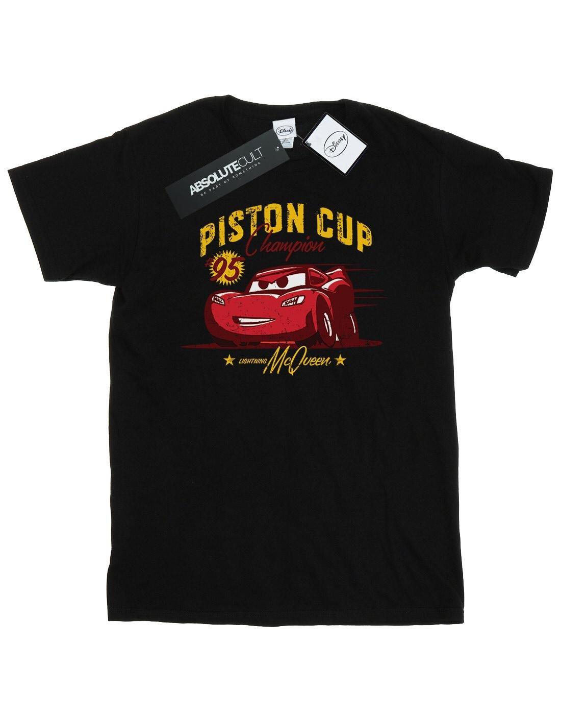 Image of Cars Piston Cup Champion Tshirt Herren Schwarz XL