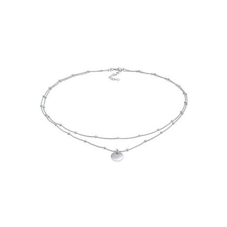 Elli  Halskette Choker Layer Plättchen 