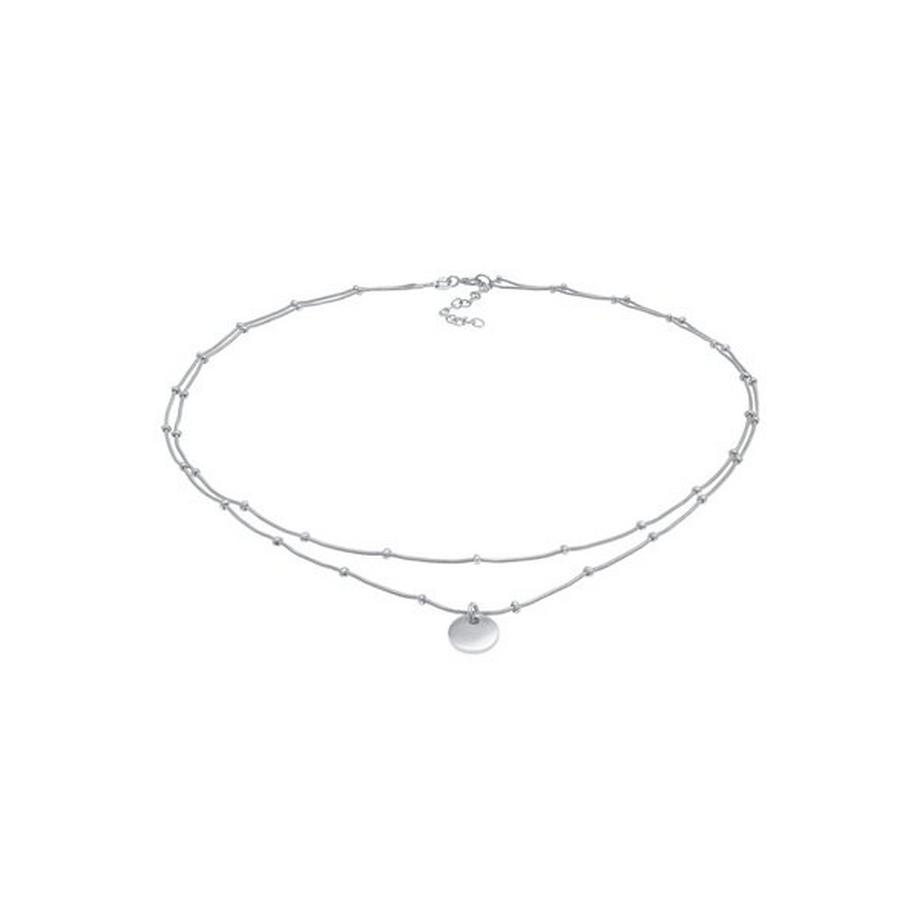 Elli  Halskette Choker Layer Plättchen 