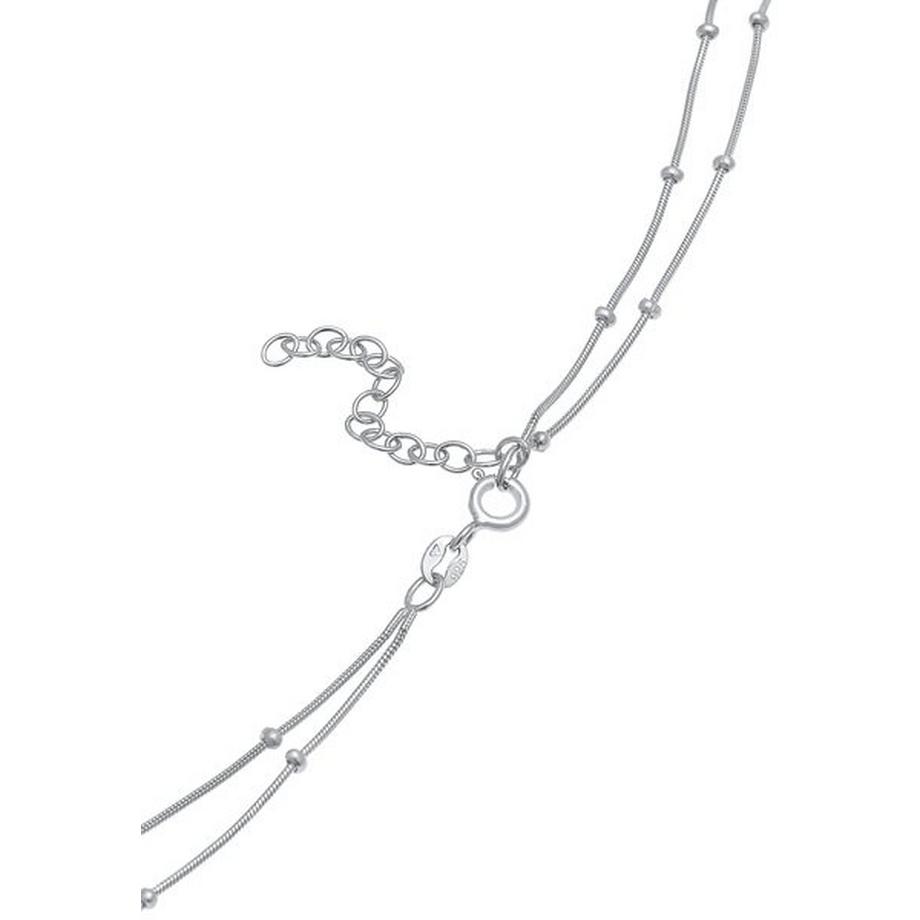 Elli  Halskette Choker Layer Plättchen 