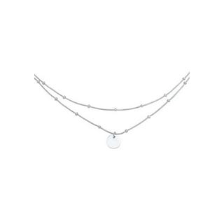 Elli  Halskette Choker Layer Plättchen 
