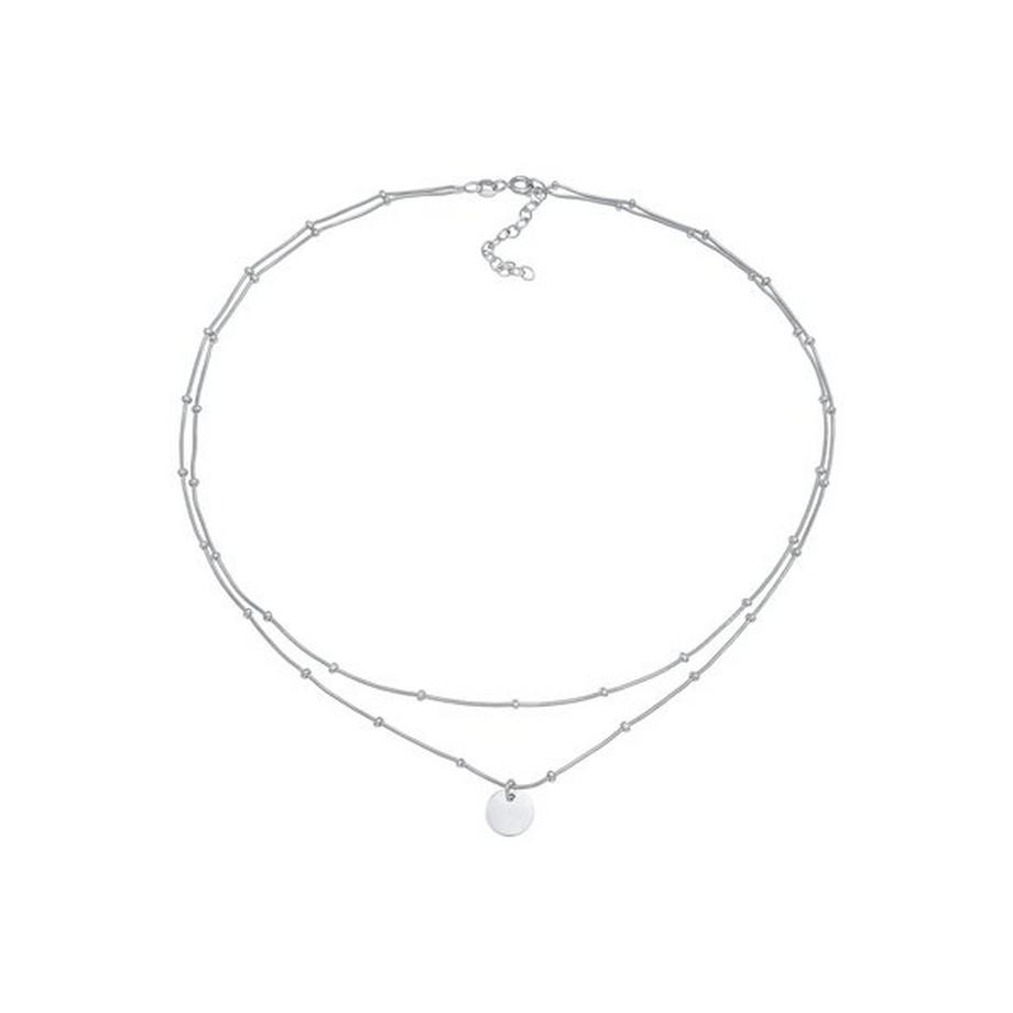 Elli  Halskette Choker Layer Plättchen 