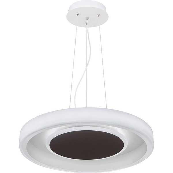 mutoni Lampe à suspension Goffi métal blanc 1xLED  