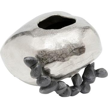 Vase Art Stones argent 21