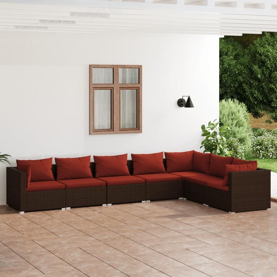 VidaXL Garten-lounge-set poly-rattan  