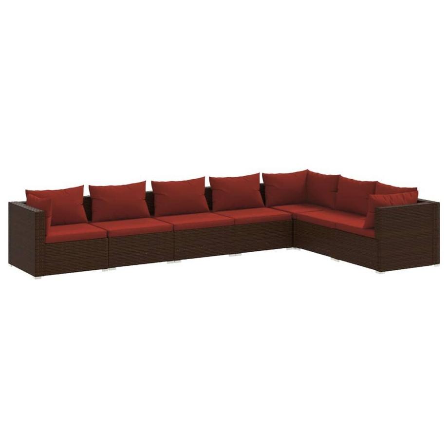 Garten-lounge-set poly-rattan