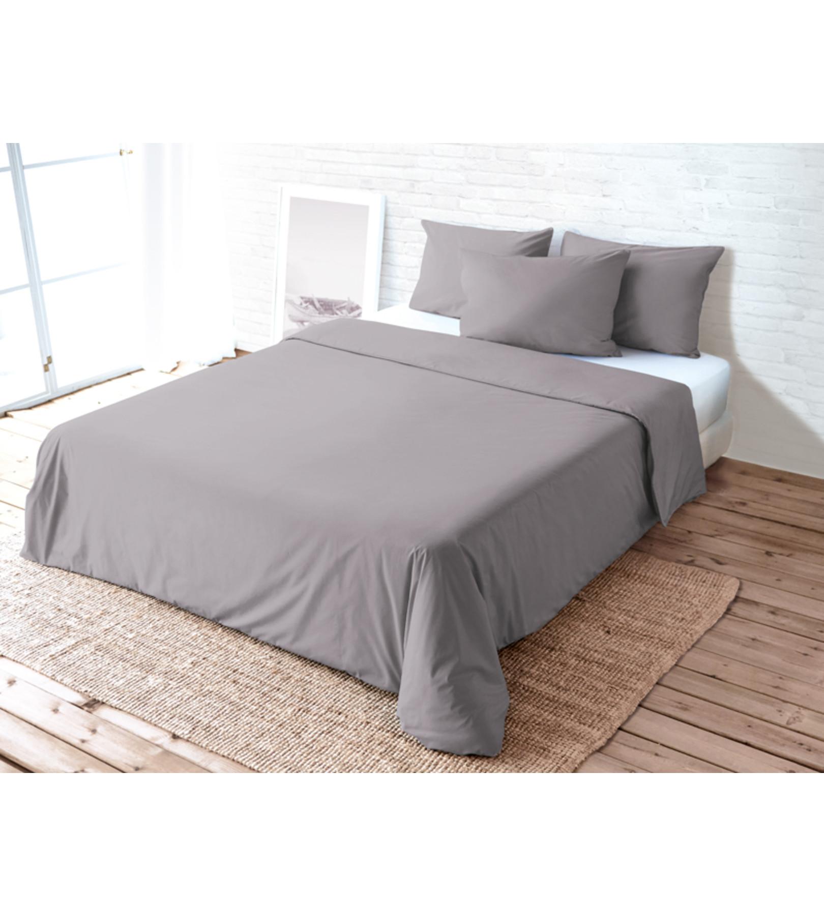 Living Home Uni Perkal Taie de duvet  