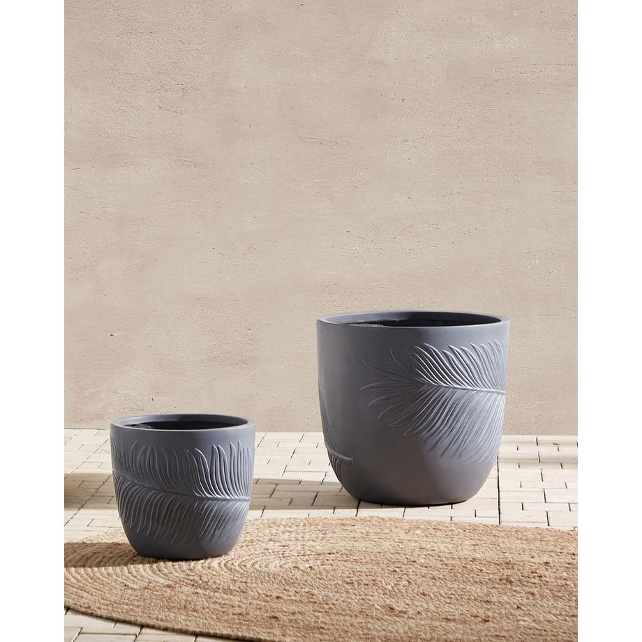 Beliani Vaso per piante en Fibra d'argilla Classico FTERO  