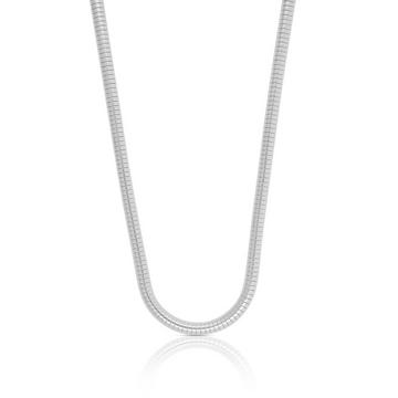 Collier Boa en argent 925, 3mm, 45cm