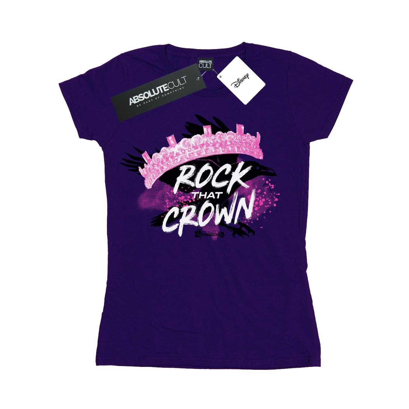 Image of The Descendants Rock That Crown Tshirt Damen Lila L