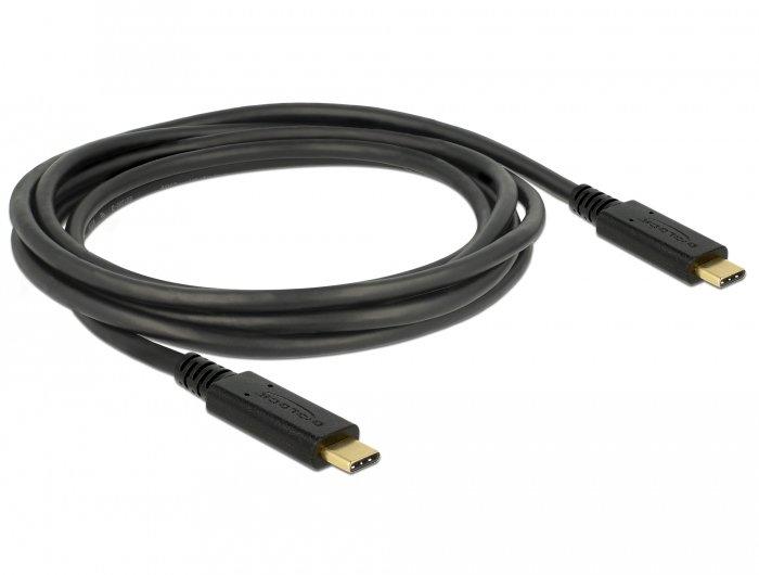 Image of 83668 USB Kabel 2 m USB 3.2 Gen 1 (3.1 Gen 1) USB C Schwarz