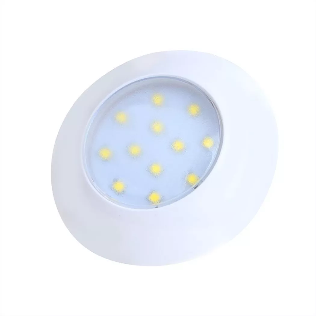 Pricenet – Deckenleuchte / Aufbauleuchte 12-LEDs 12V 240lm Ø75x18mm, One Size