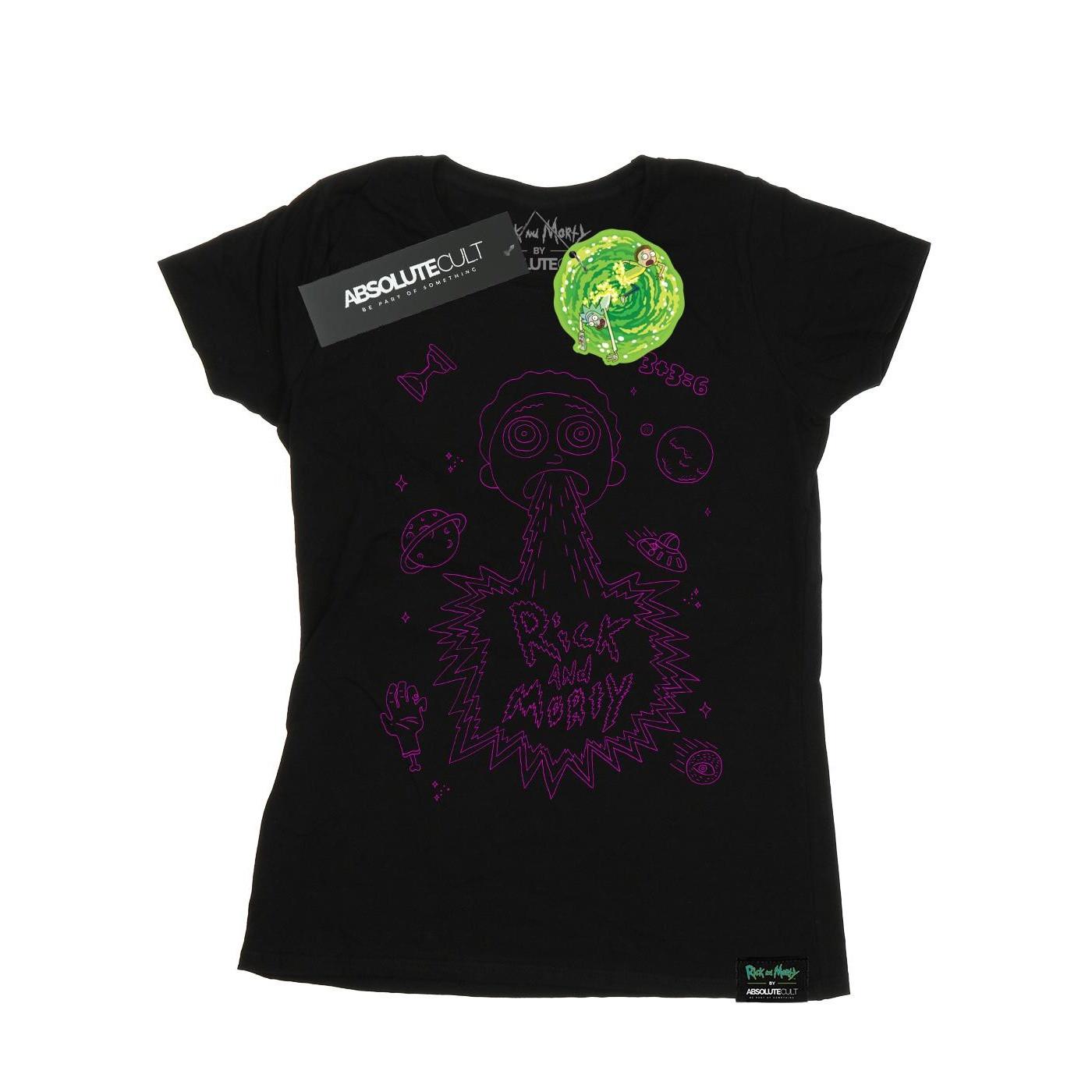 Image of Space Puke Tshirt Damen Schwarz L