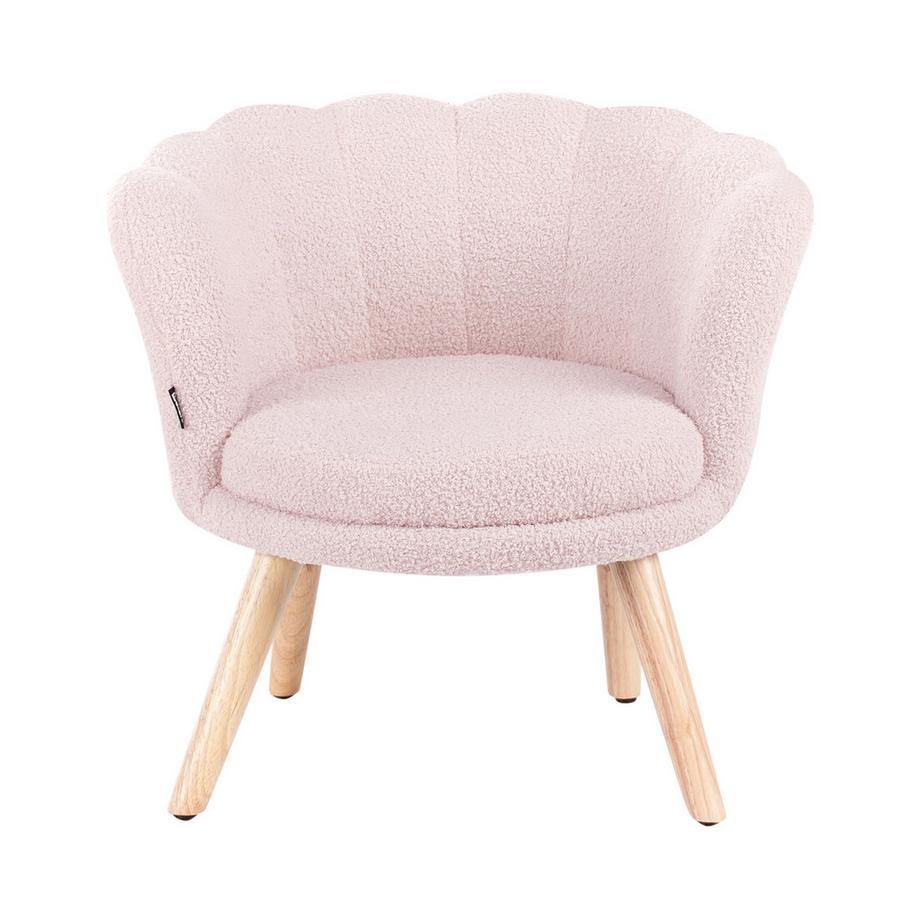 Beliani Kindersessel aus Bouclé Skandinavisch HALBY  