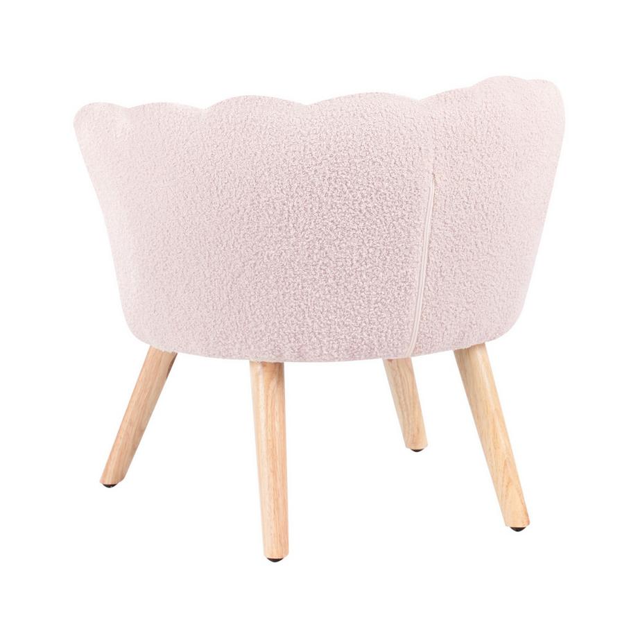 Beliani Kindersessel aus Bouclé Skandinavisch HALBY  