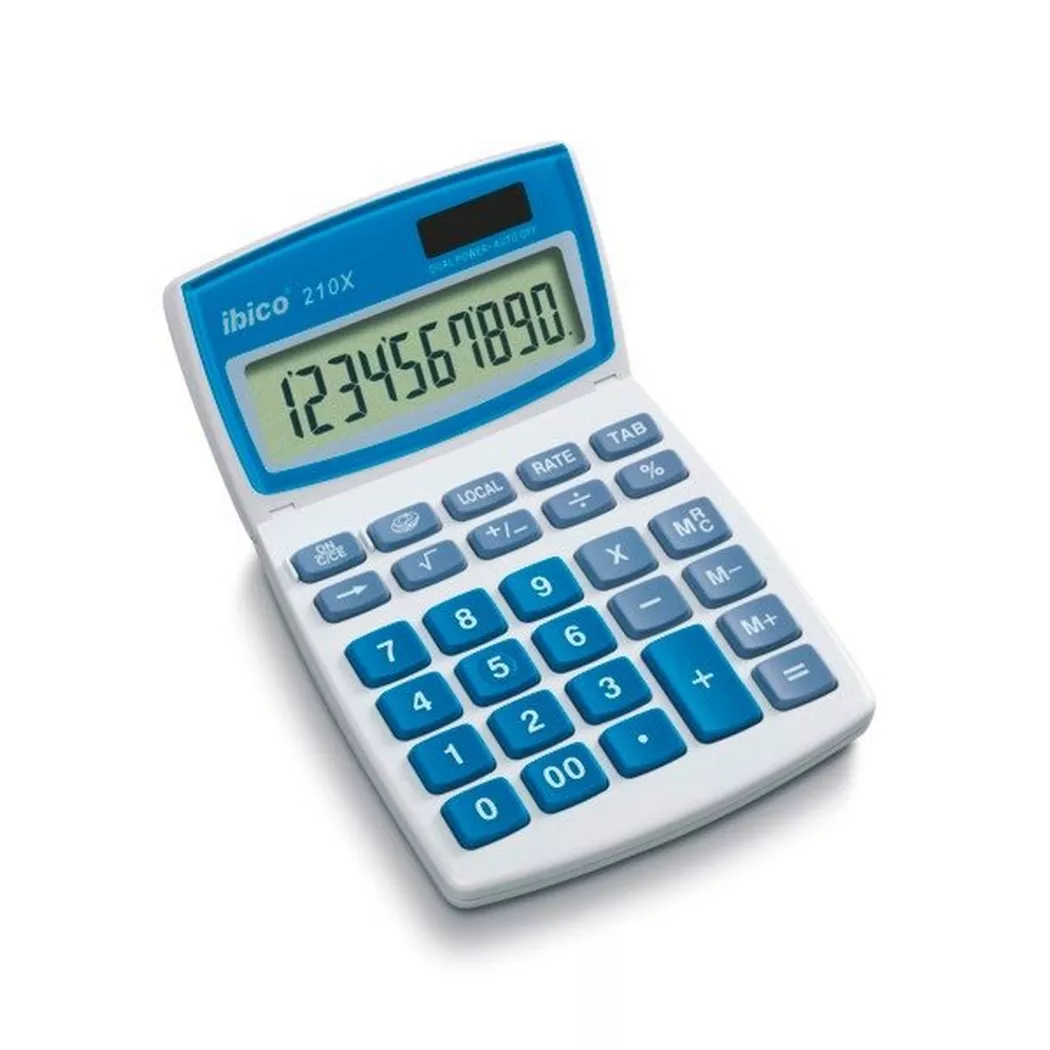Ibico – Taschenrechner 210X IB410079 10-stellig, Blau