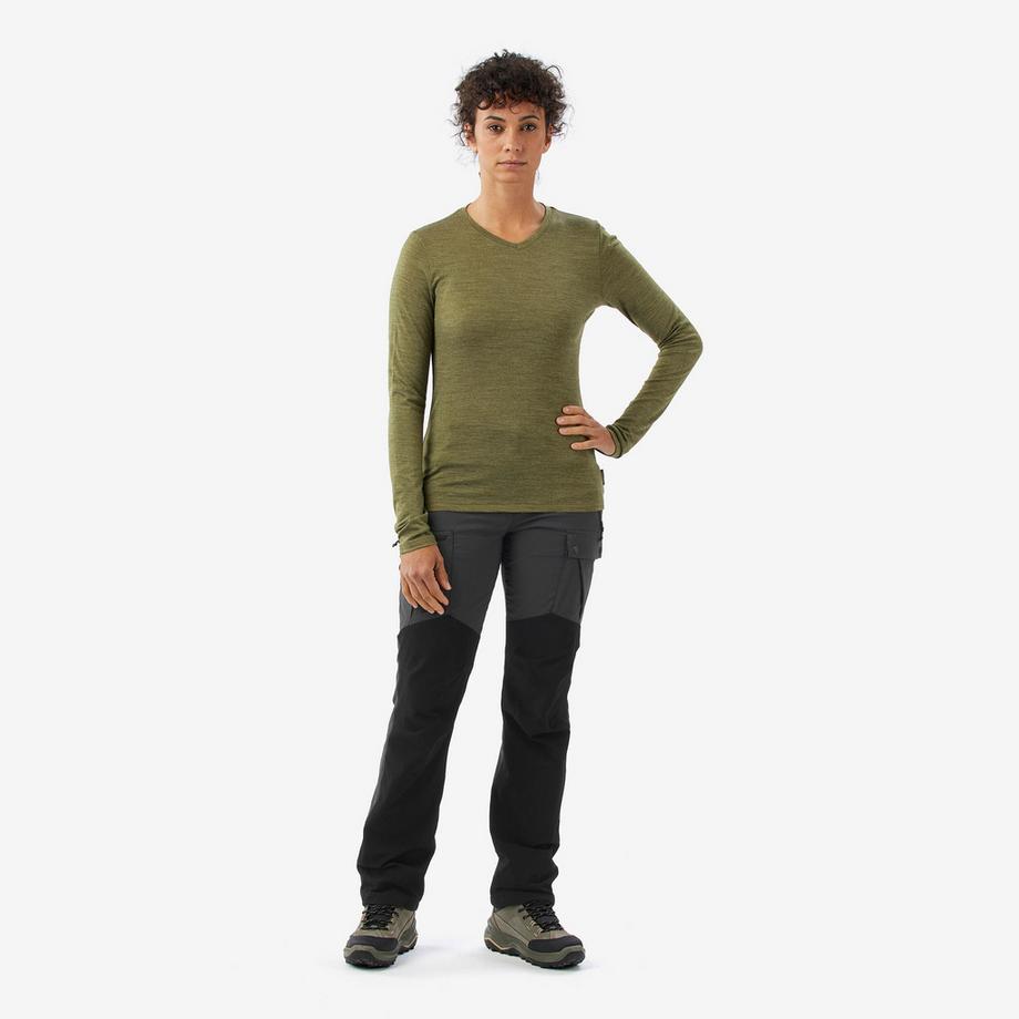 SIMOND  T-shirt mérinos femme manches longues trekking 