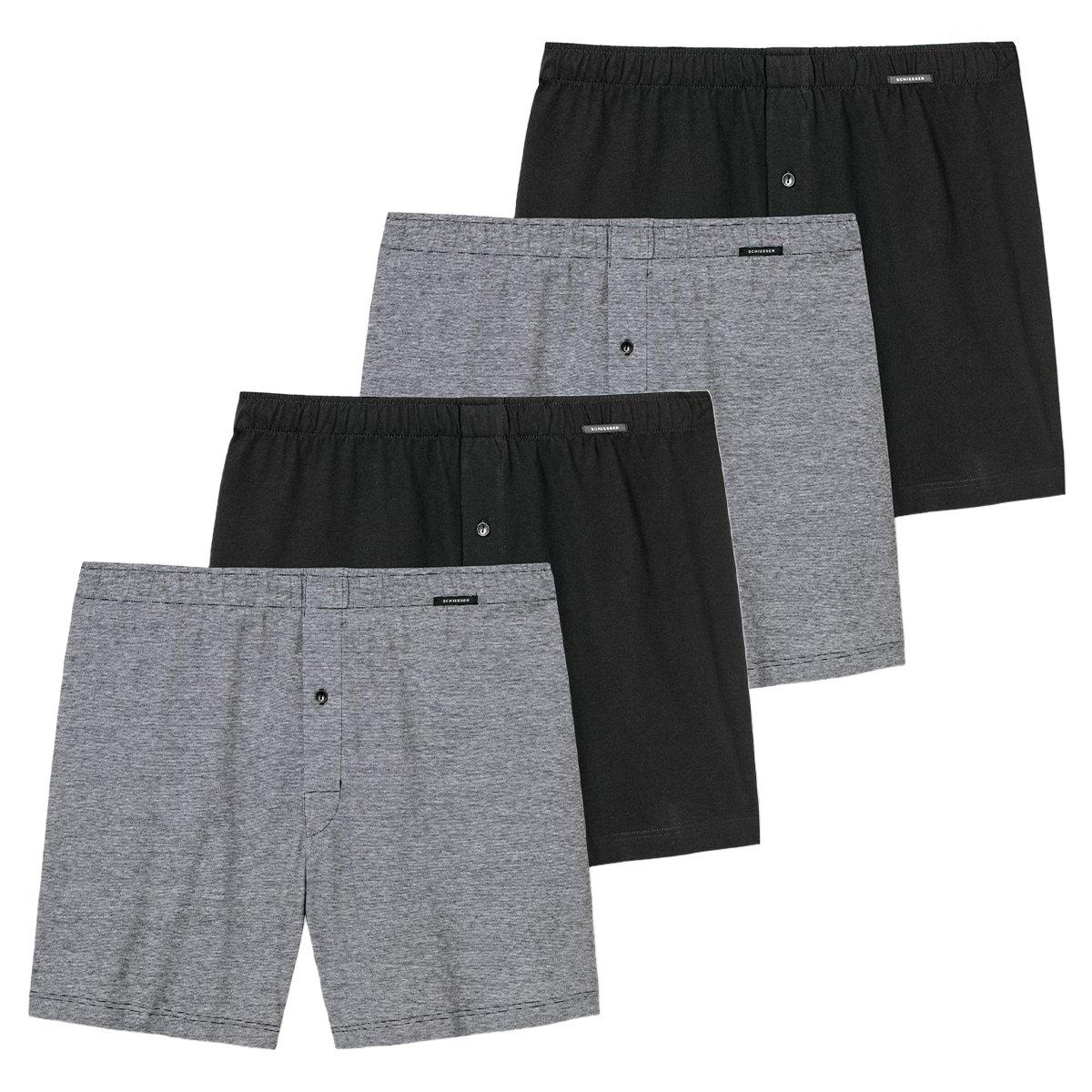 Image of 4er Pack Singel-jersey - Boxershorts Herren Schwarz L