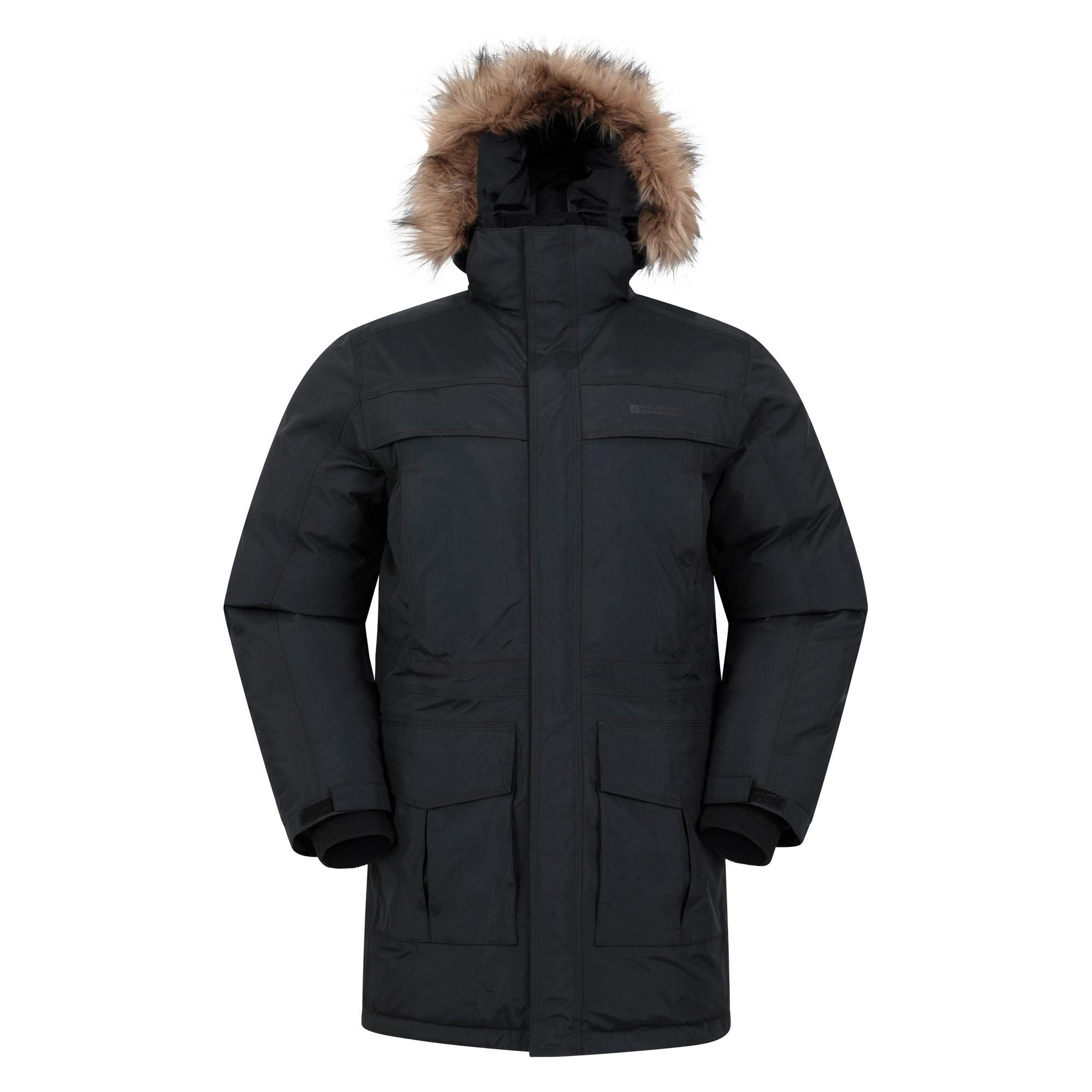 Image of Antarctic Extreme Daunenjacke Wasserfest Herren Charcoal Black M