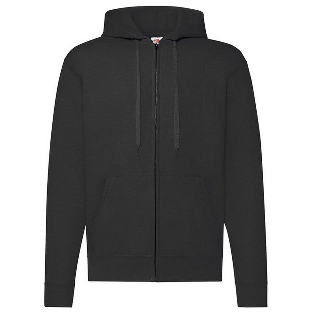 Image of Classic Hoodie Mit Durchgehendem Reißverschluss Damen Schwarz 5XL