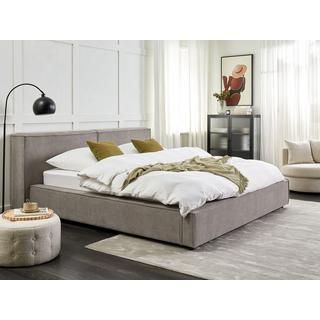 Beliani Bett mit Lattenrost aus Polyester Retro LINARDS  