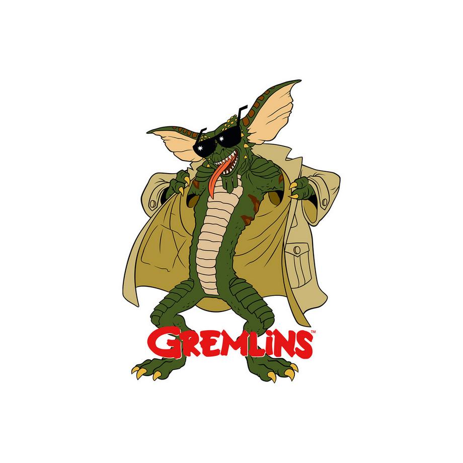 Gremlins Flasher Stampa Grafica Felpa con Cappuccio  