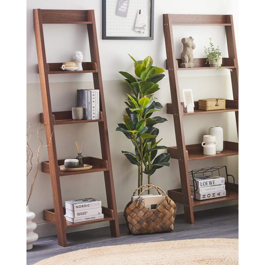 Beliani Regal mit 5 Ebenen aus MDF-Platte Retro MOBILE DUO  