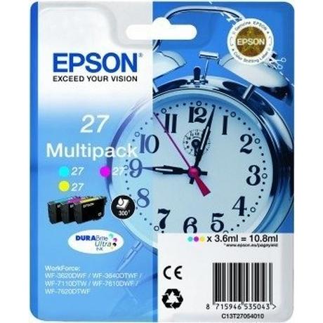 EPSON  Druckerpatrone T2705, 27 Original Kombi-Pack Cyan, Gelb, Magenta 