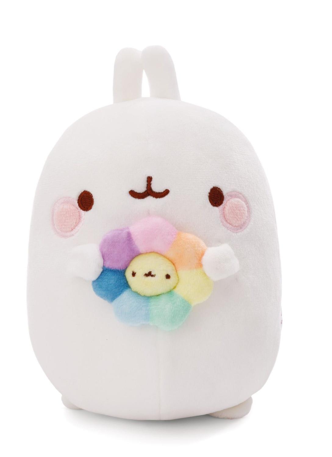 NICI  Molang mit Regenbogenblume (16cm) 