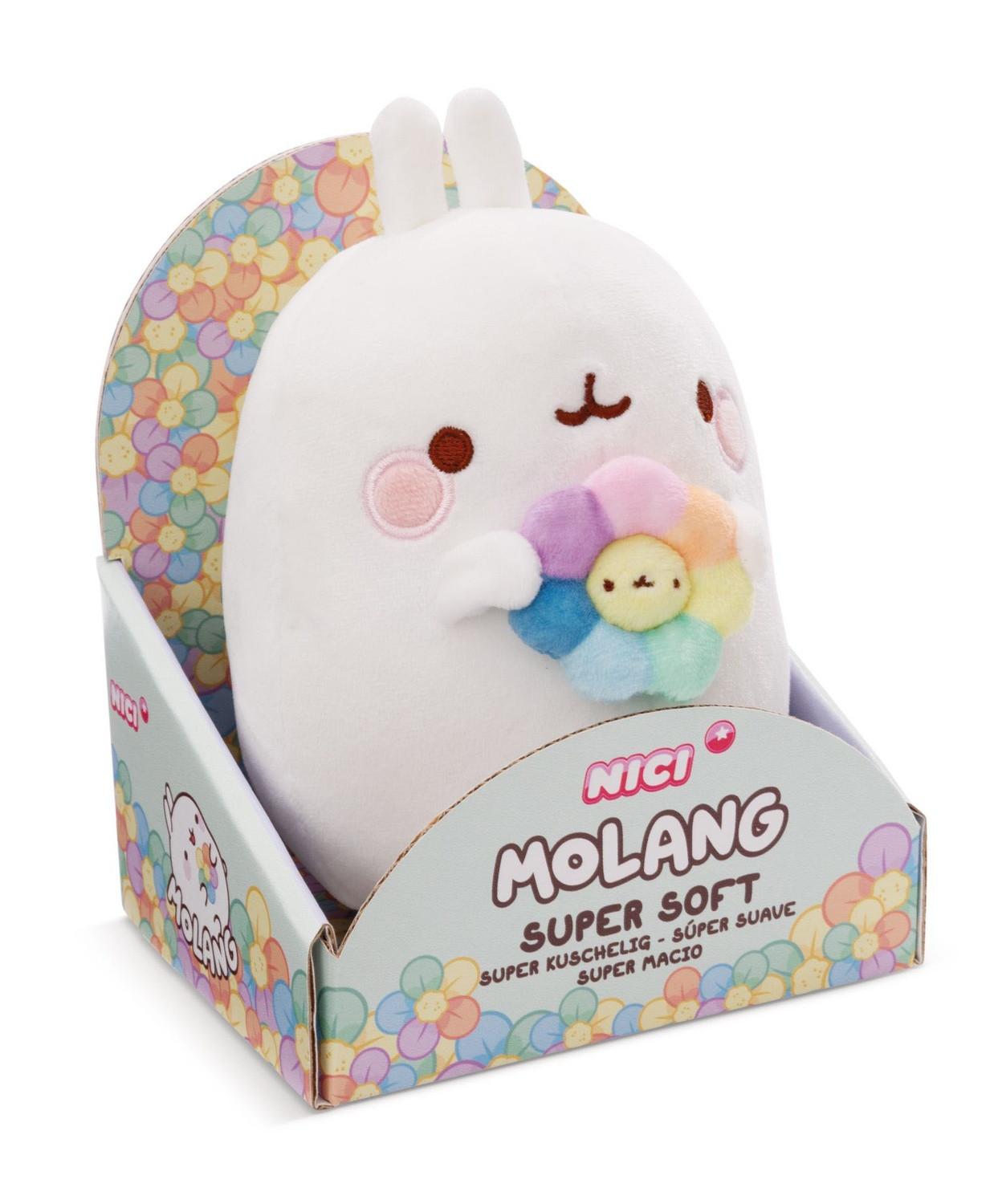 NICI  Molang mit Regenbogenblume (16cm) 