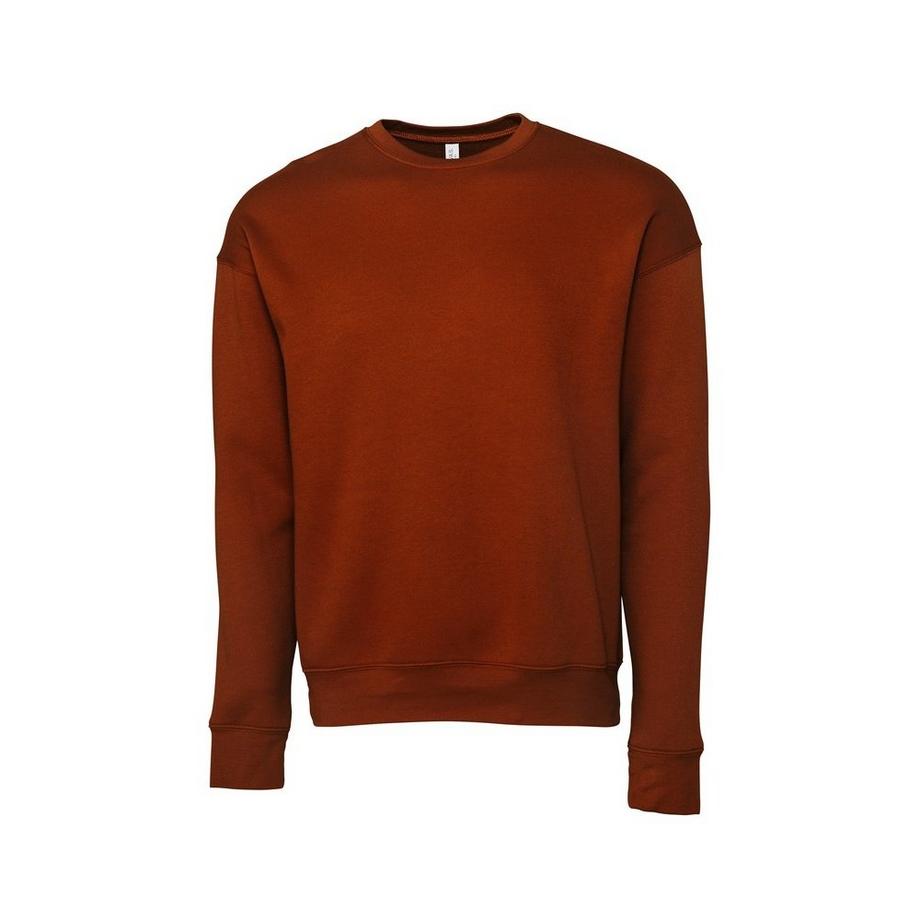 Bella + Canvas Felpa Classica Spalle Cadenti  