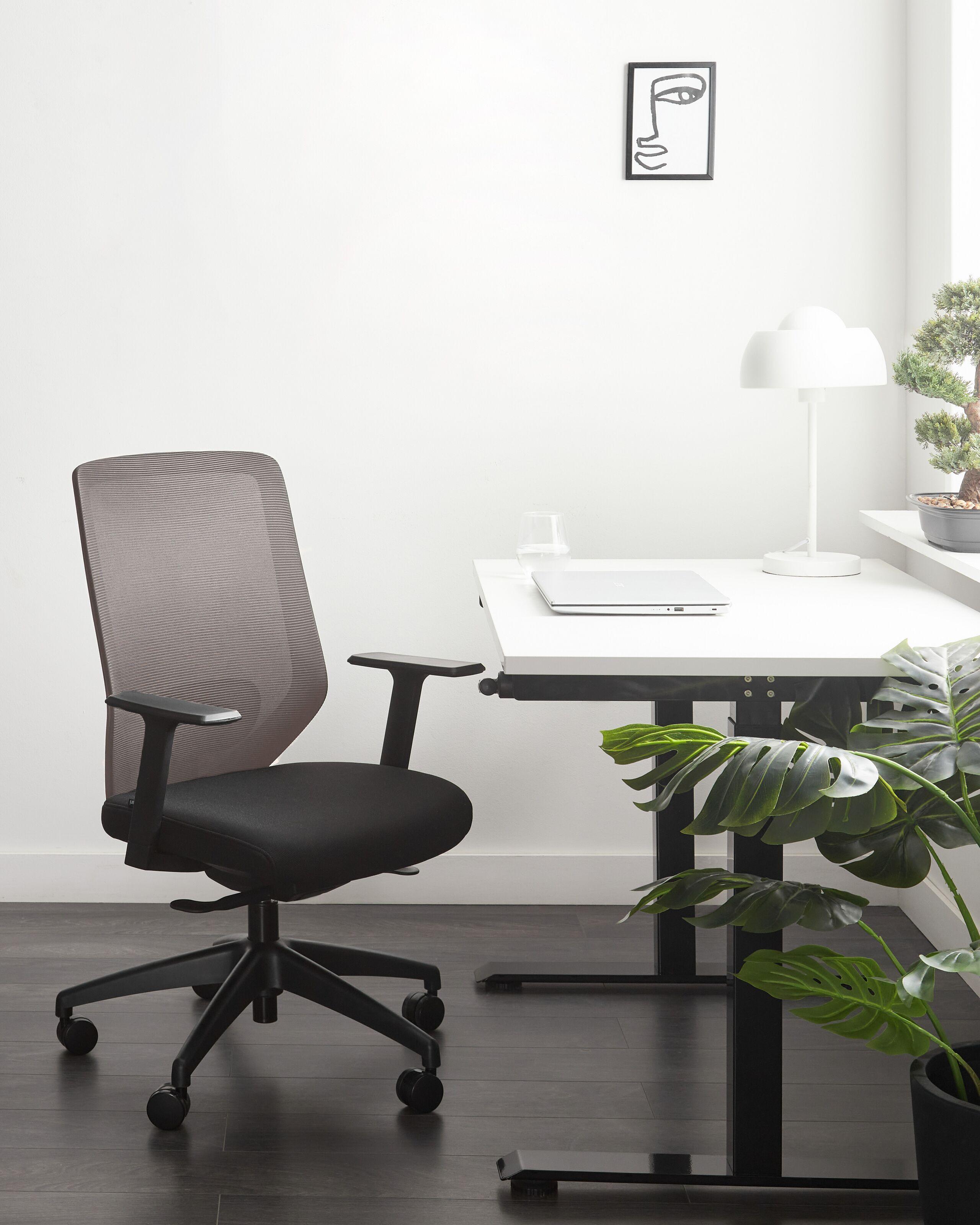 Beliani Chaise de bureau en Tissu Traditionnel VIRTUOSO  