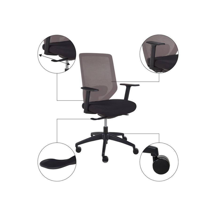 Beliani Bürostuhl aus Stoff Klassisch VIRTUOSO  