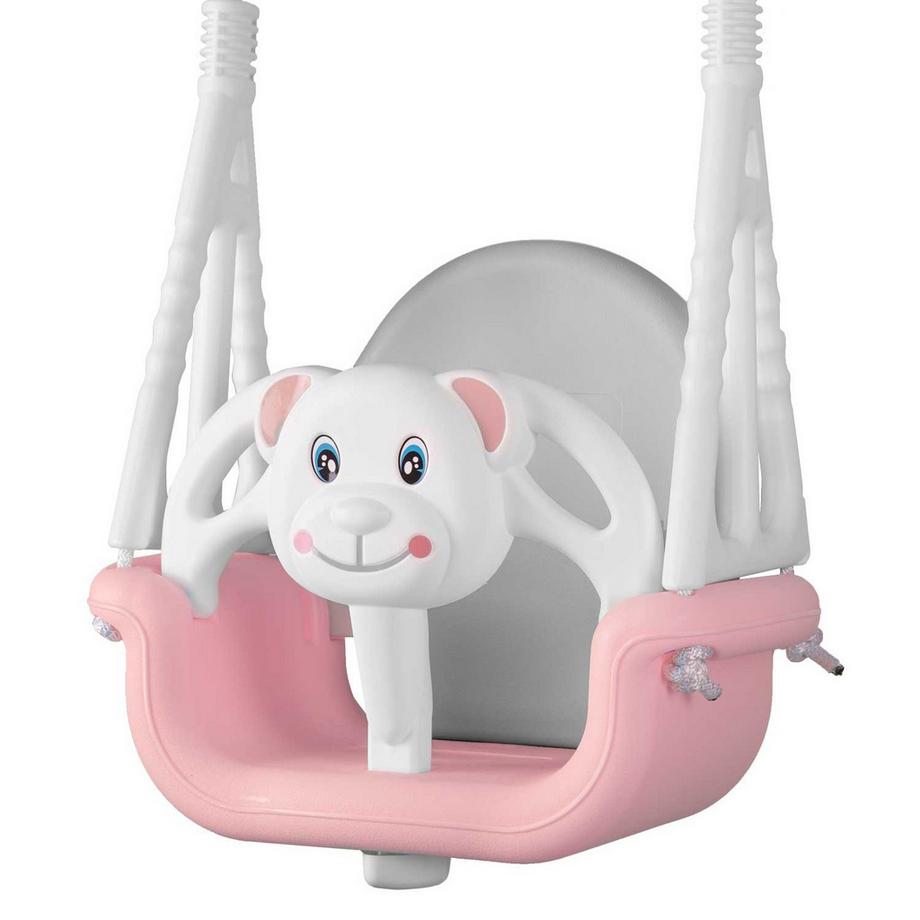 B2X  Ricokids 3in1 Teddybär-Eimerschaukel, rosa 