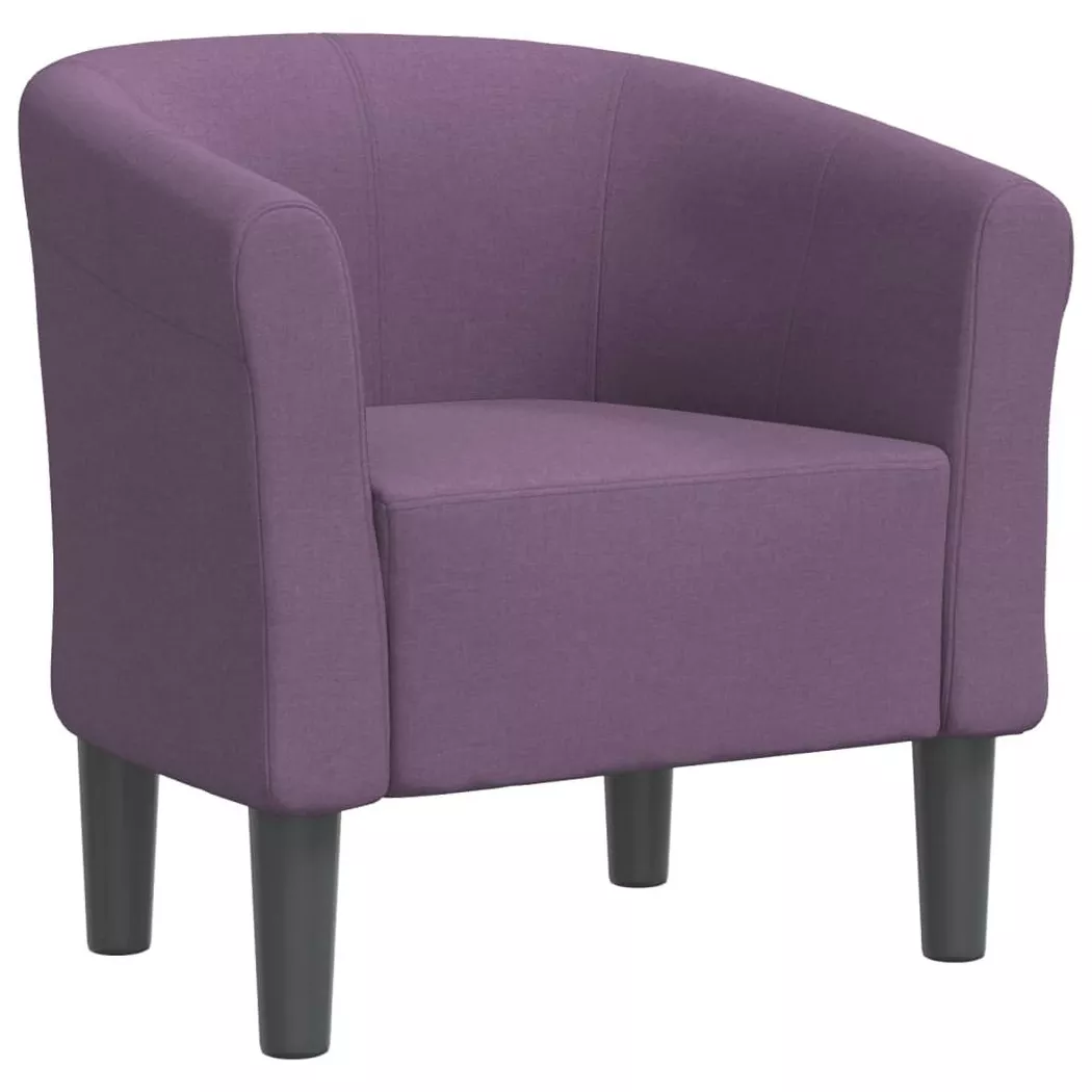 VidaXL - Fauteuil tissu, One Size, Lilas Foncé