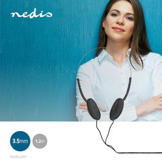 Nedis  On-Ear-Kabel-Kopfhörer | 3,5 mm | Kabellänge: 1,20 m | Schwarz 
