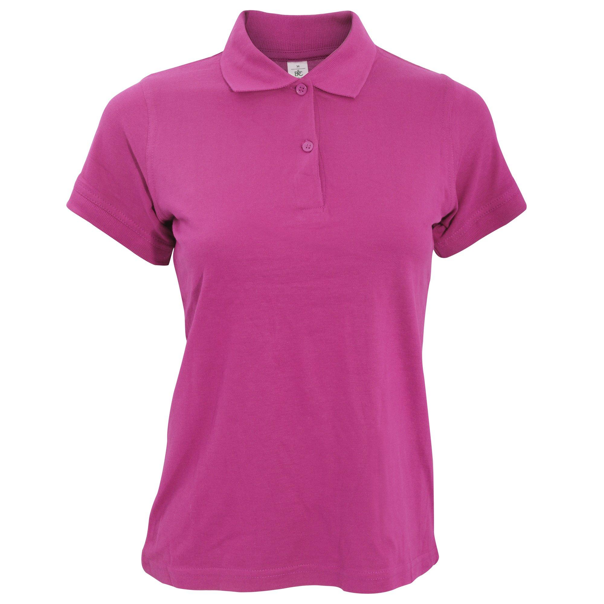 Image of B&c Safran Poloshirt, Kurzarm Damen Fuchsia XS