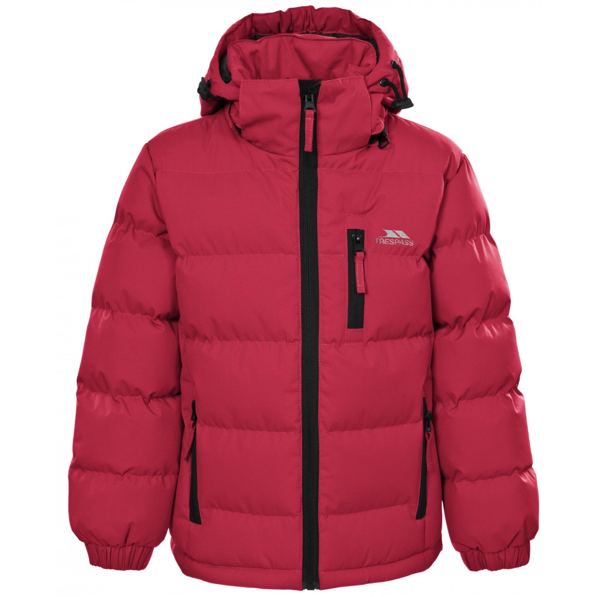 Image of Tuff Winterjacke Steppjacke Unisex Rot Bunt 9-10A