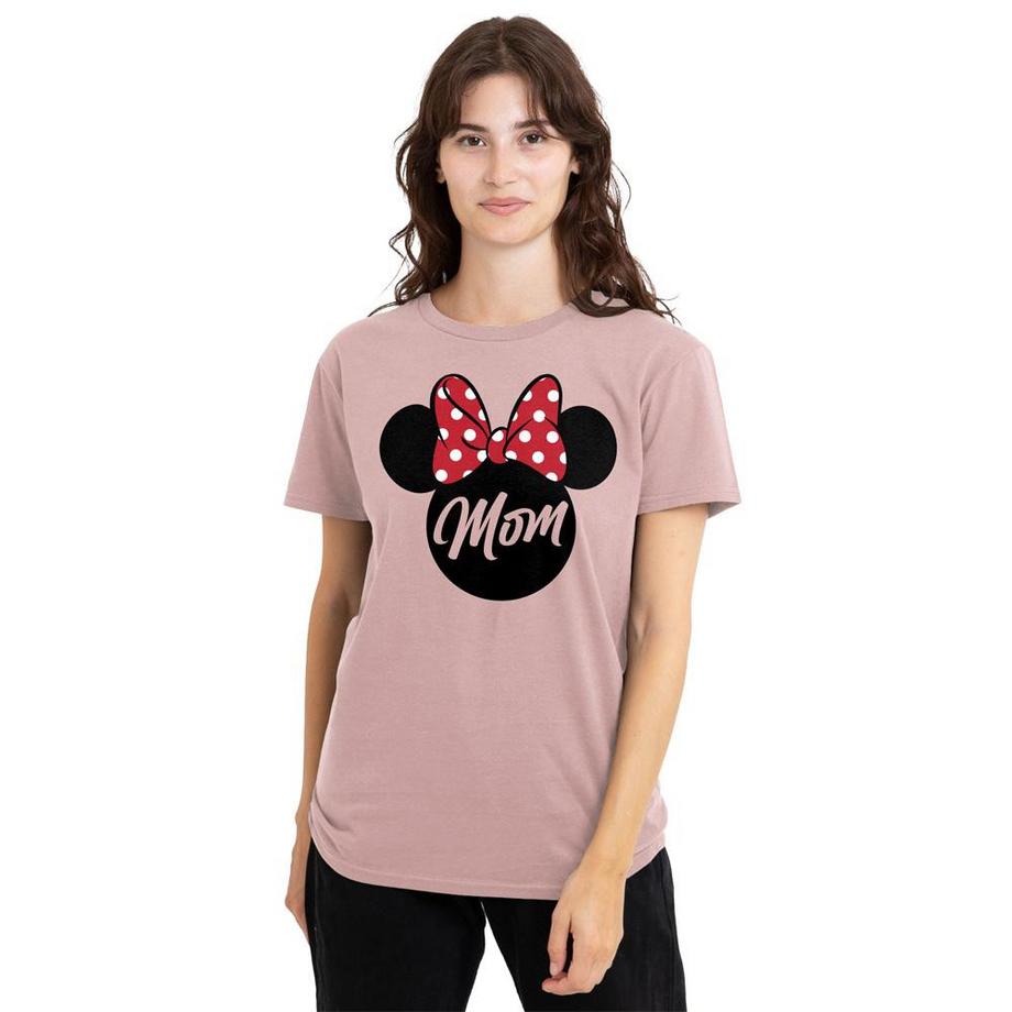 Disney T-Shirt Minnie Mouse Mom Stampa  