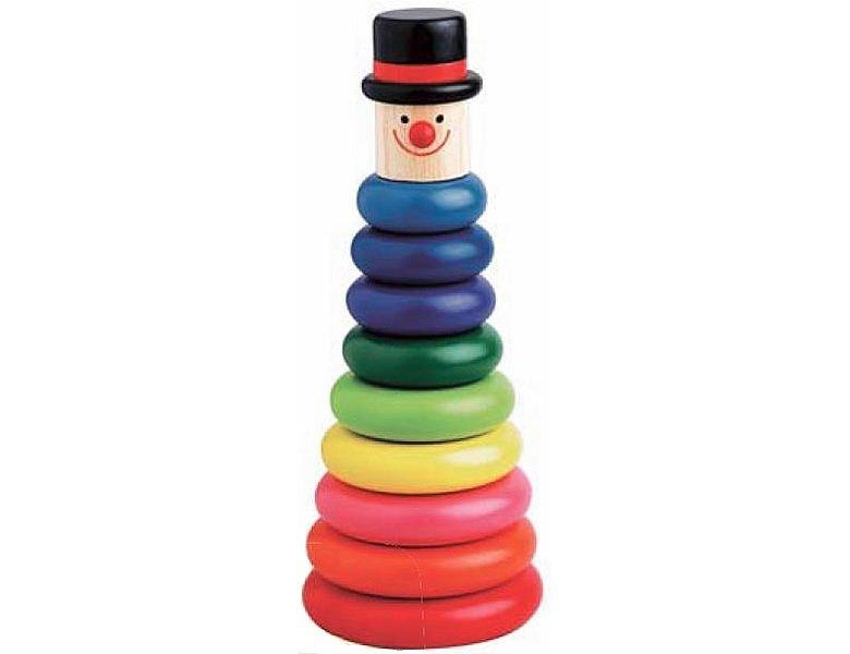 Spielba Holzspielwaren  Kleinkind Steck-Clown 