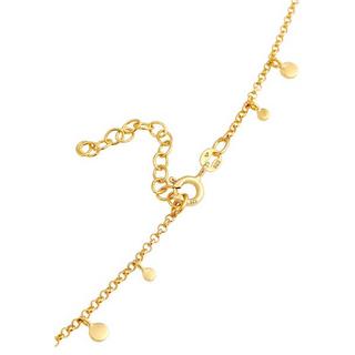 Elli  Halskette Choker Plättchen Coin Geo Rund 